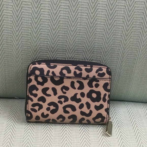 Kate Spade NY Leopard Print Small Zip Wallet - Picture 2 of 5